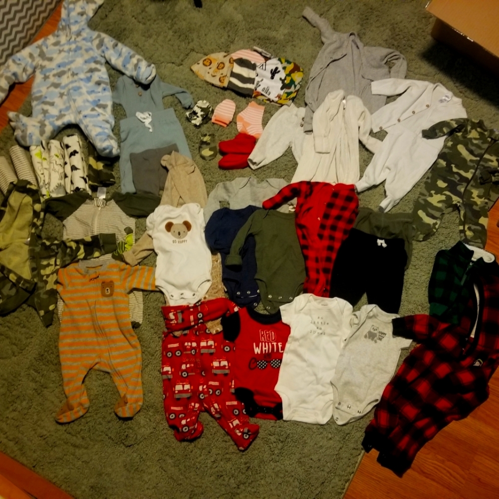 Huge lot of baby boy clothing